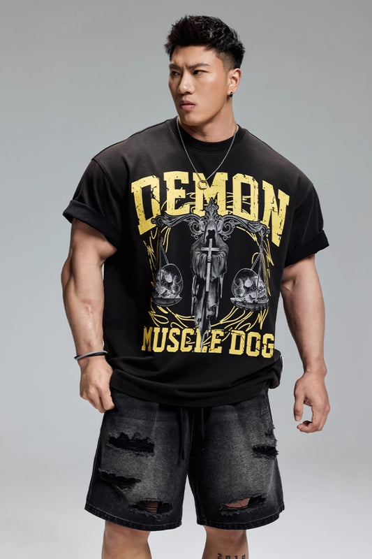 Heavy Texture Sports T-Shirt  #MD080
