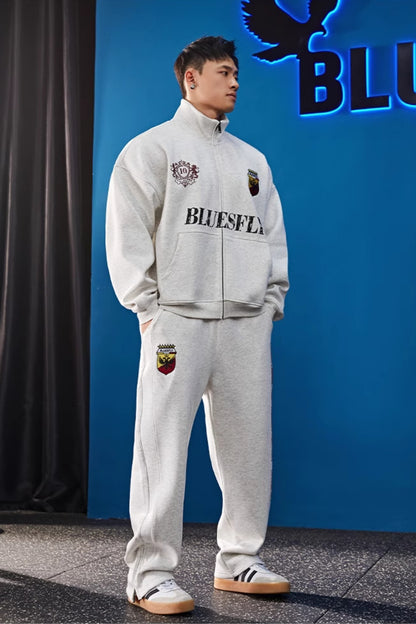 Shield Logo Heavy Warm Sweatpants  #BF127