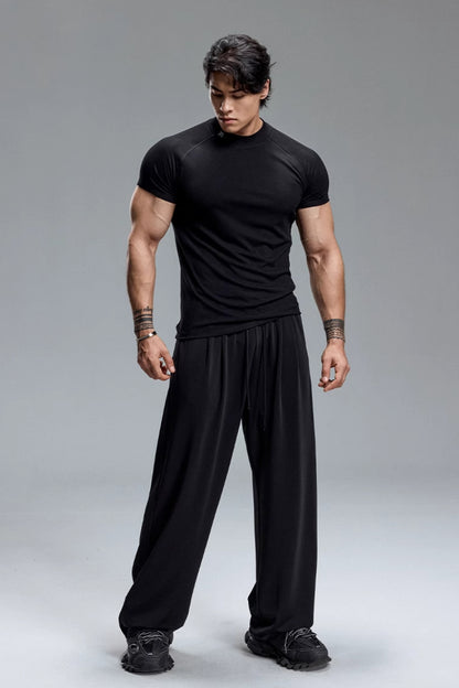 SlimFit High-Neck T-Shirt  #MD097
