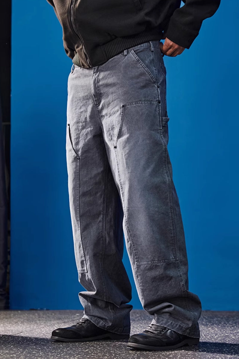 Fade Wash Wide Pants  #BF129