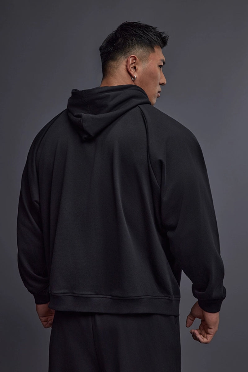 Raglan Emblem Logo Hoodie  #TK029