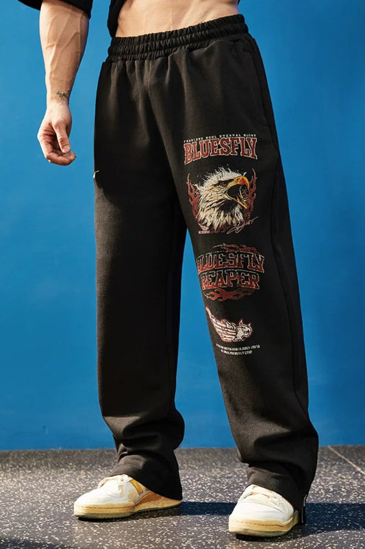 Heavy Nylon Eagle Wide Pants  #FS151