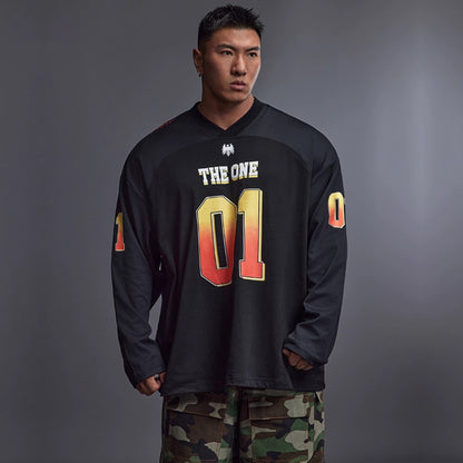 Drop Shoulder Jersey Top  #TK027