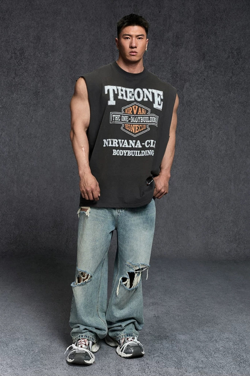 Club Badge Loose Sleeveless  #TK036