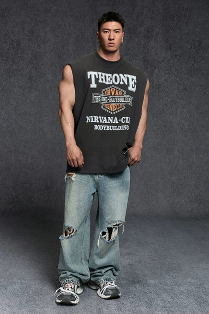 Club Badge Loose Sleeveless  #TK036