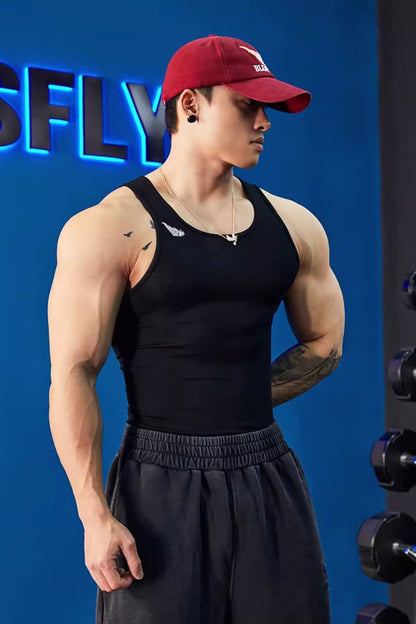 Stretch Cotton Core Tank  #BF142