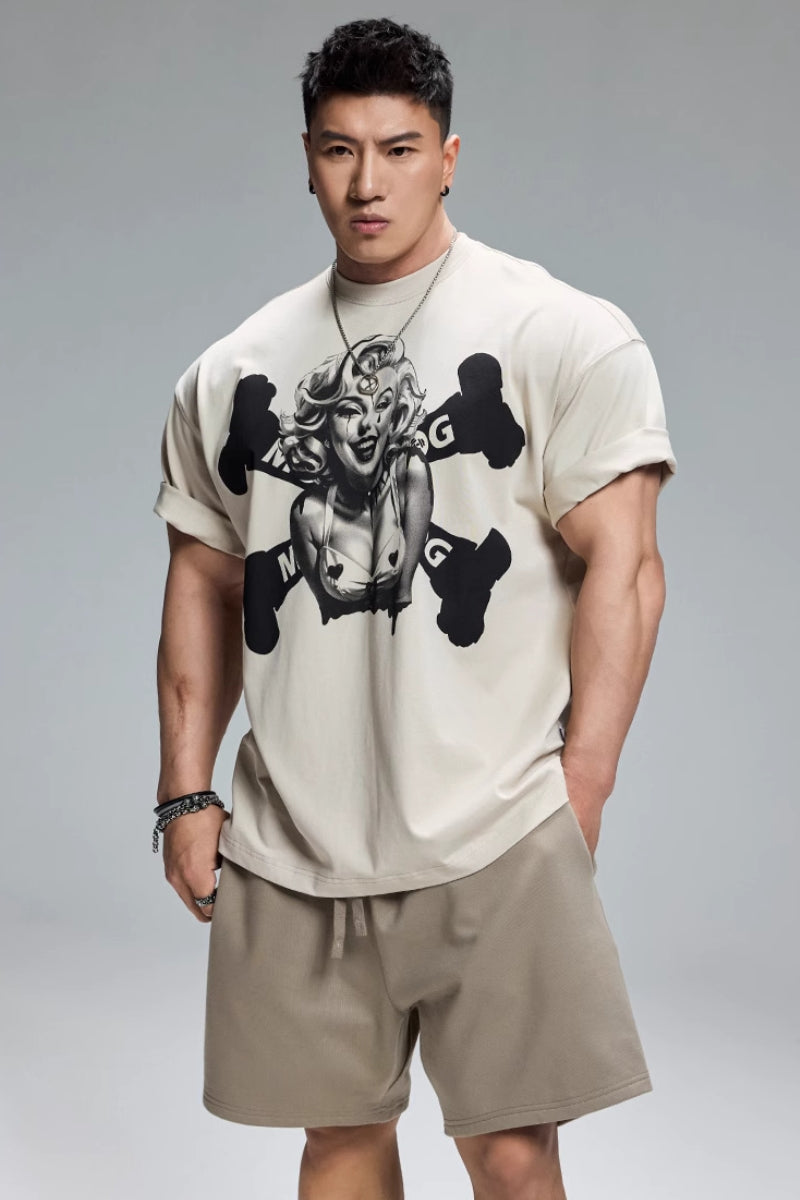 Sexy Print Training T-Shirt  #MD079