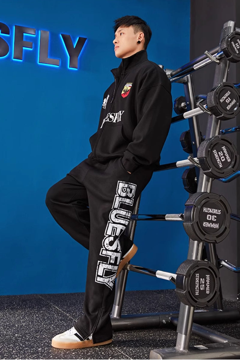 Shield Logo Heavy Warm Sweatpants  #BF127