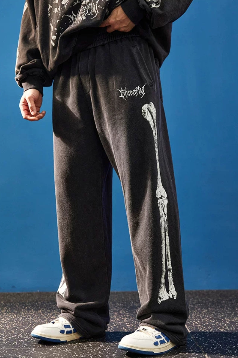 Bone Frame Graphic Sweatpants  #BF167