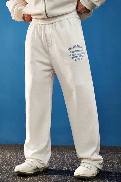 Wide Washed Graphic Sweatpants  #BF170