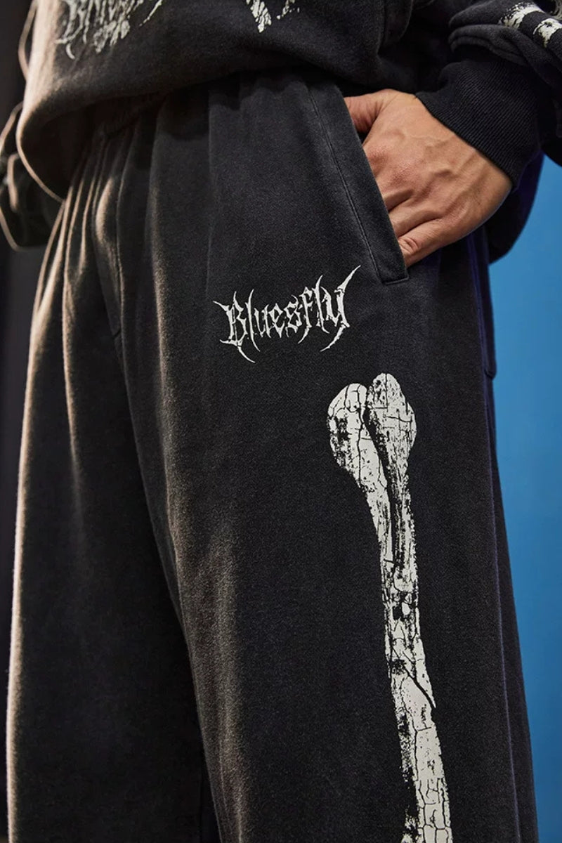 Bone Frame Graphic Sweatpants  #BF167