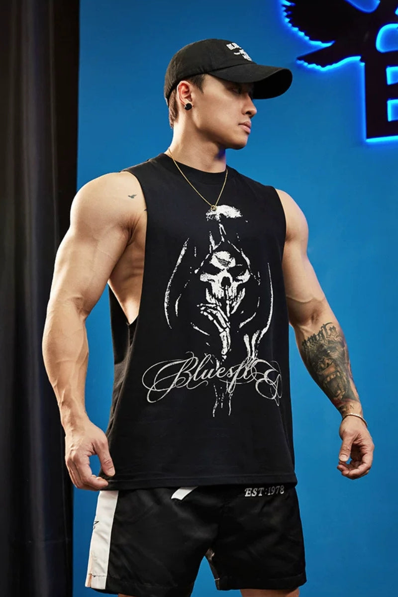 Double Yarn Graphic Sleeveless  #BF156