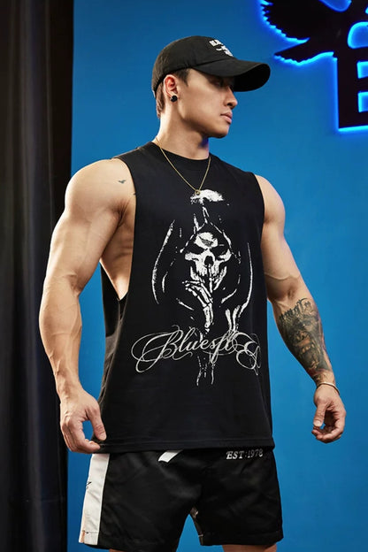 Double Yarn Graphic Sleeveless  #BF156