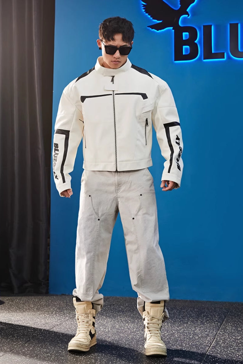 Neo-Rider Faux Leather Jacket  #BF120
