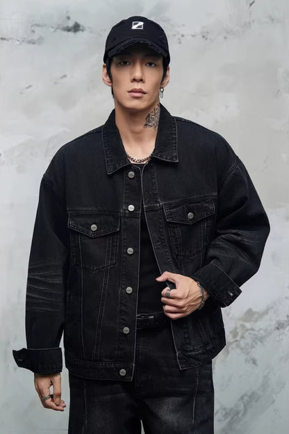 BoxFit Denim Trucker Jacket  #LM038