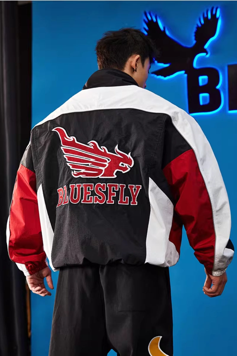 Vintage Racing Track Jacket  #BF137