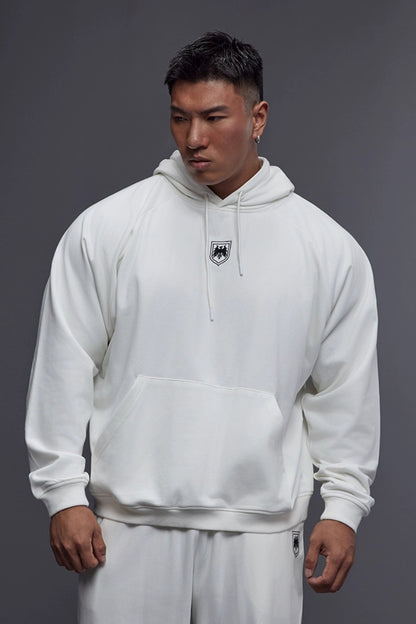 Raglan Emblem Logo Hoodie  #TK029