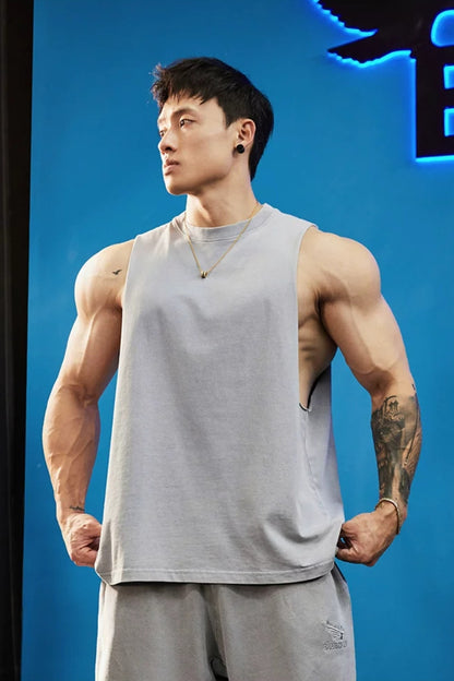 Loose Cut-Off Washed Sleeveless  #BF153