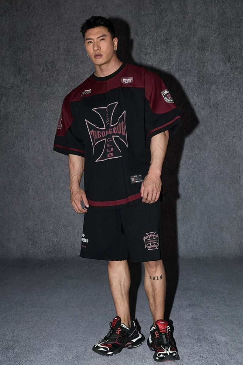 Multi Badge Block IceSkin T-Shirt  #TK035