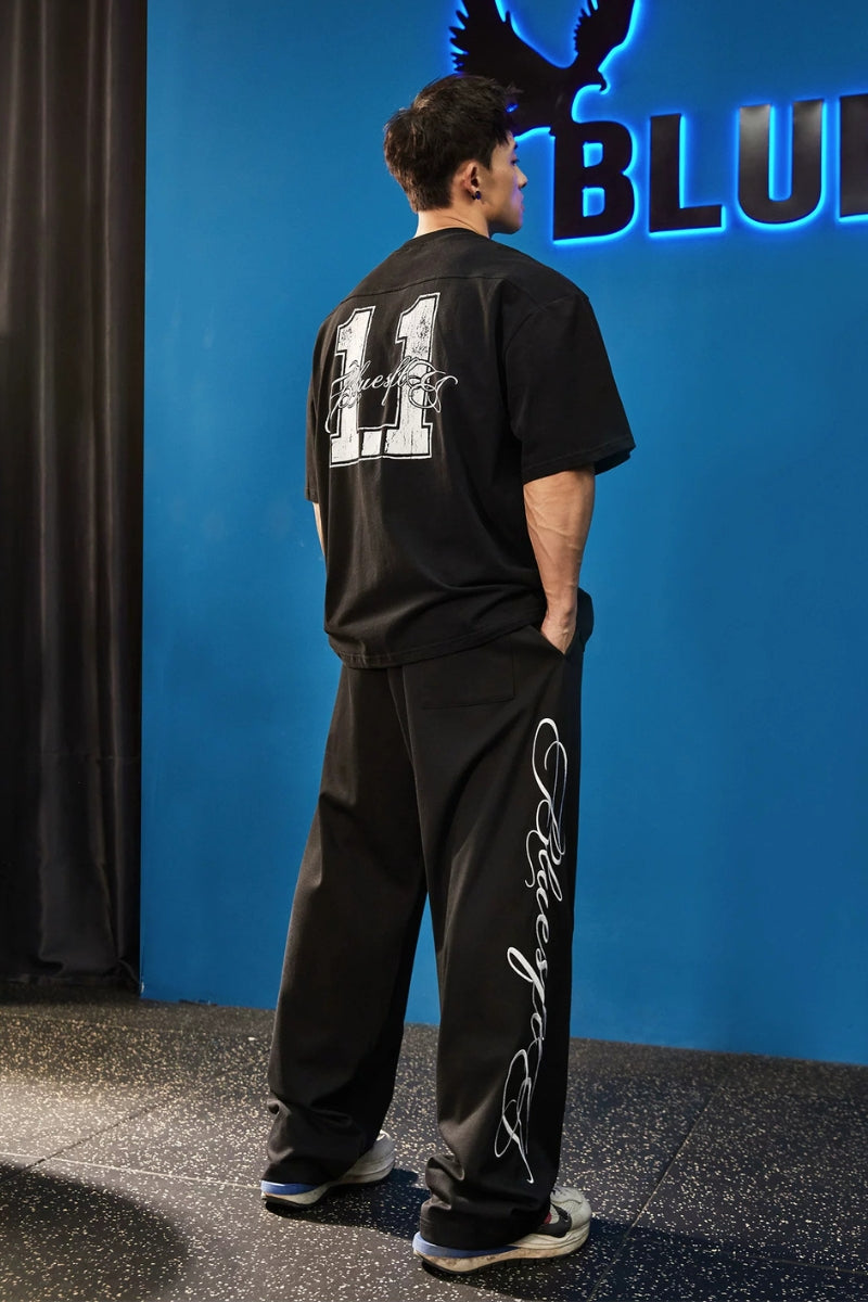 Script Logo Vintage Wide Pants  #FS149