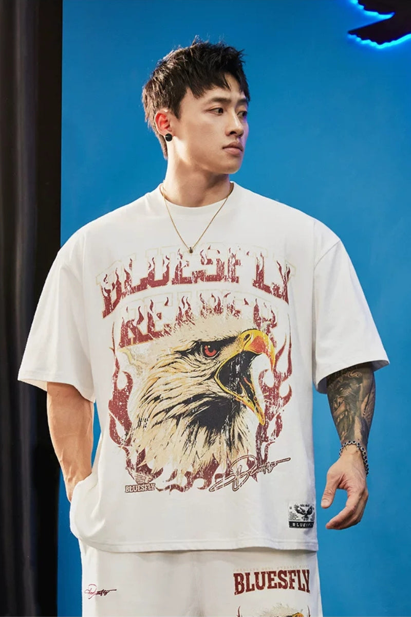 Heavy Cotton Eagle T-Shirt  #BF150