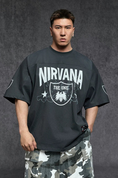 Ice Touch Badge Print T-Shirt  #TK040
