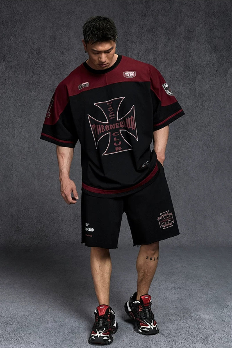 Multi Badge Block IceSkin T-Shirt  #TK035