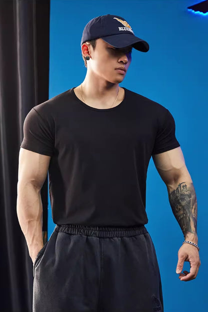 Relaxed Neck Stretch Fit T-Shirt  #BF141