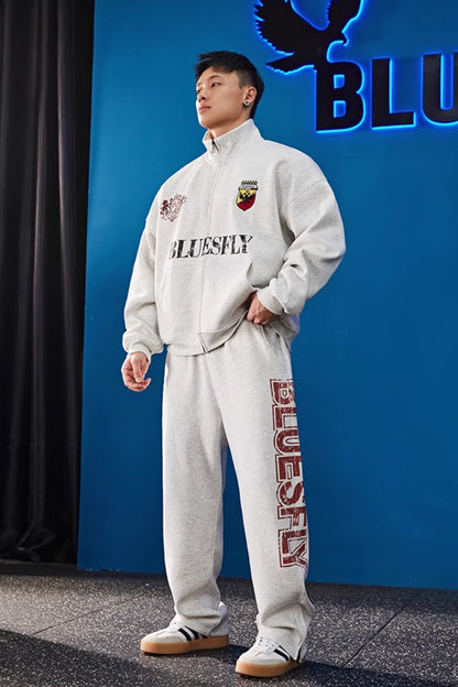 Shield Logo Heavy Warm Sweatpants  #BF127