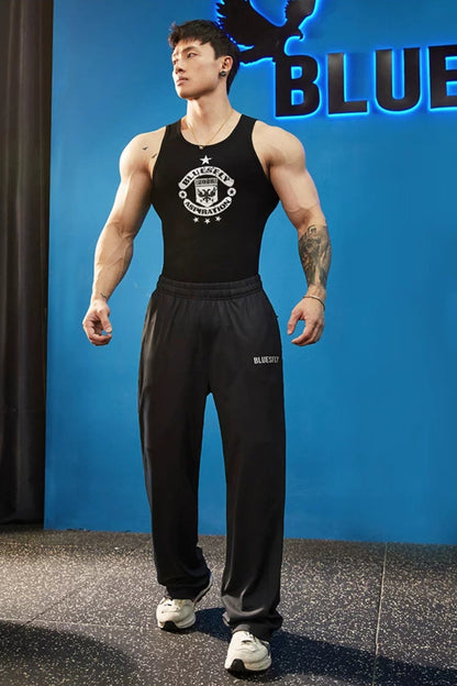 Muscle Fit Crest Tank  #BF152