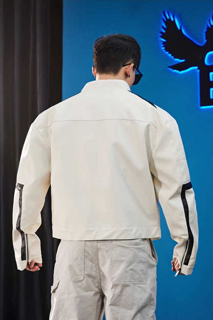 Neo-Rider Faux Leather Jacket  #BF120