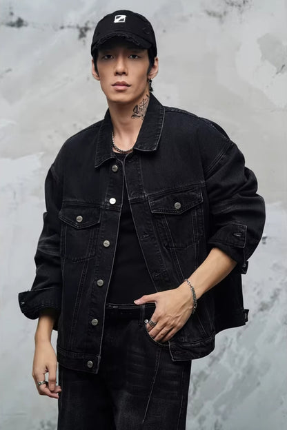 BoxFit Denim Trucker Jacket  #LM038