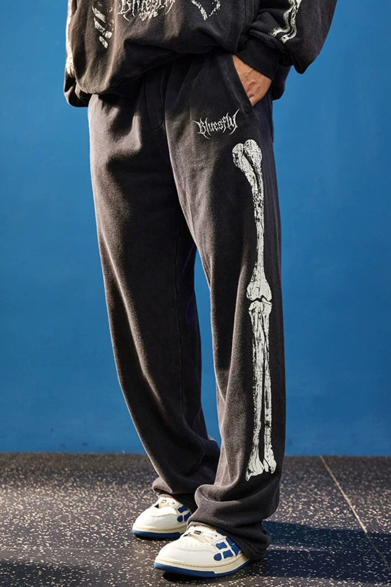 Bone Frame Graphic Sweatpants  #BF167