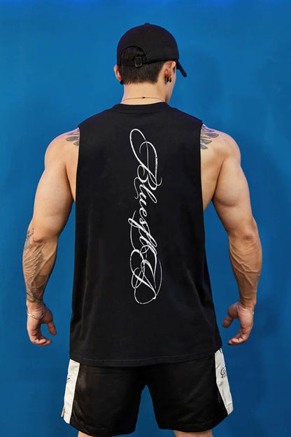 Double Yarn Graphic Sleeveless  #BF156