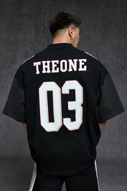 Badge Number Jersey T-Shirt  #TK041