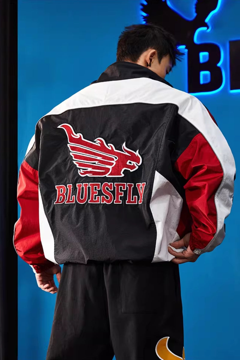 Vintage Racing Track Jacket  #BF137