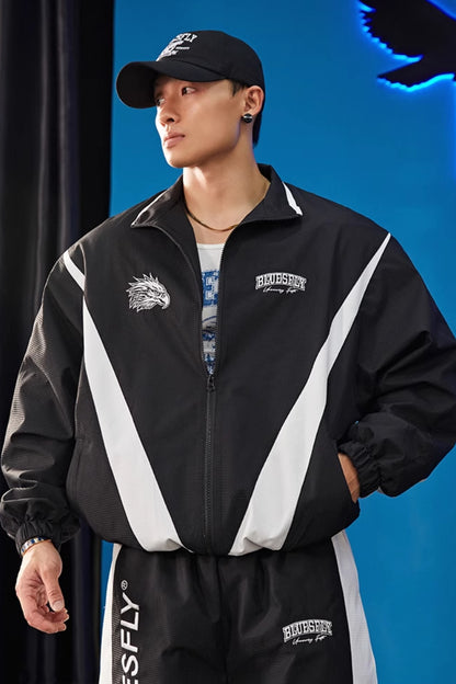 Dual Tone Track Jacket  #BF110