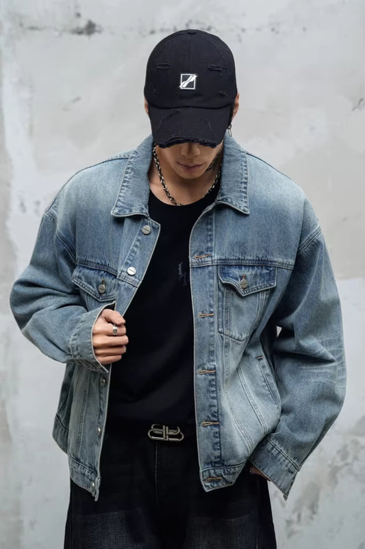 BoxFit Denim Trucker Jacket  #LM038