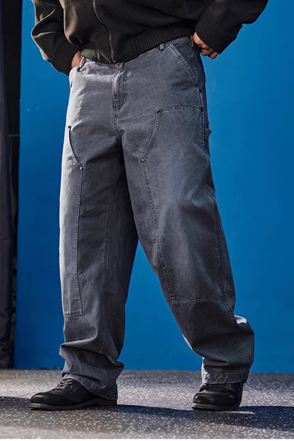 Fade Wash Wide Pants  #BF129