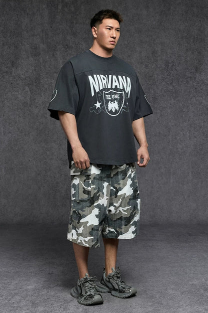 Ice Touch Badge Print T-Shirt  #TK040