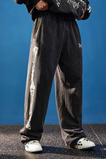 Bone Frame Graphic Sweatpants  #BF167
