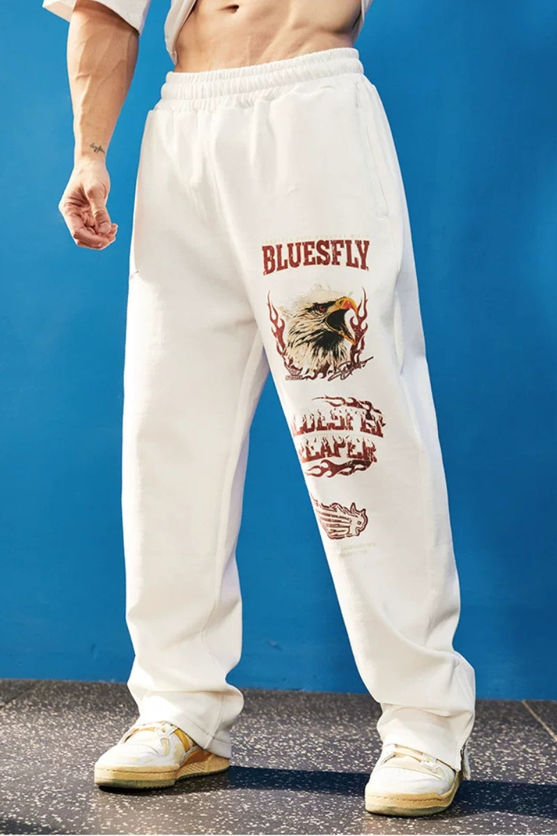 Heavy Nylon Eagle Wide Pants  #FS151