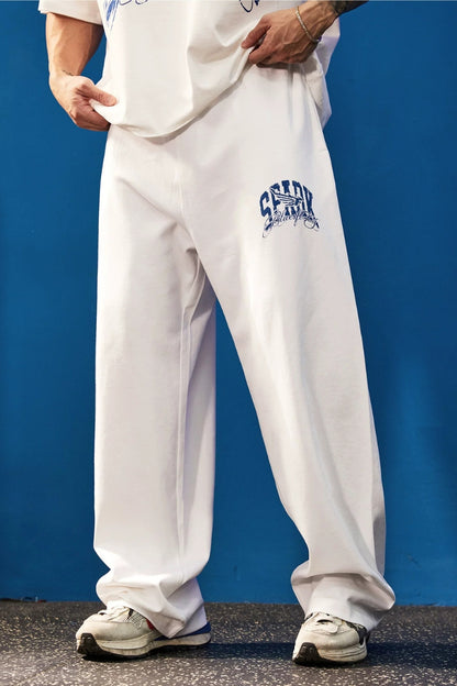 Script Logo Vintage Wide Pants  #FS149