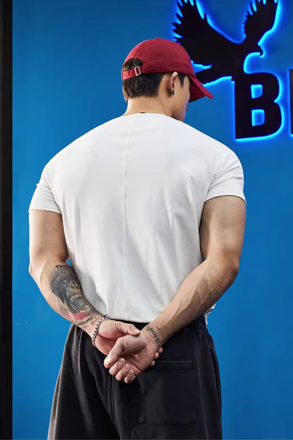 Relaxed Neck Stretch Fit T-Shirt  #BF141