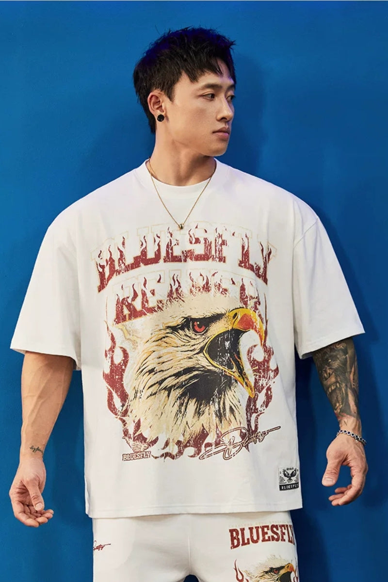 Heavy Cotton Eagle T-Shirt  #BF150