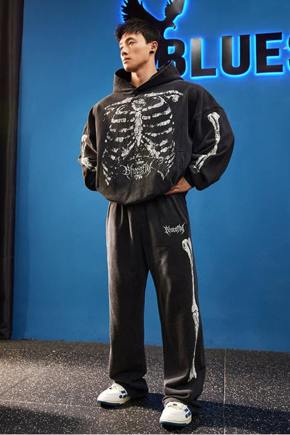 Bone Frame Graphic Sweatpants  #BF167