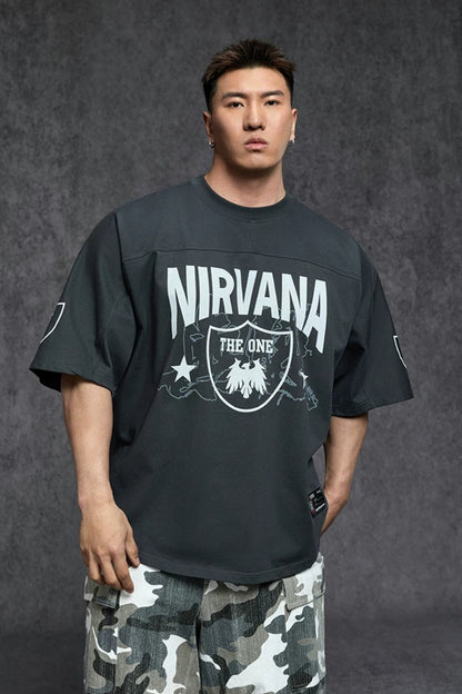 Ice Touch Badge Print T-Shirt  #TK040