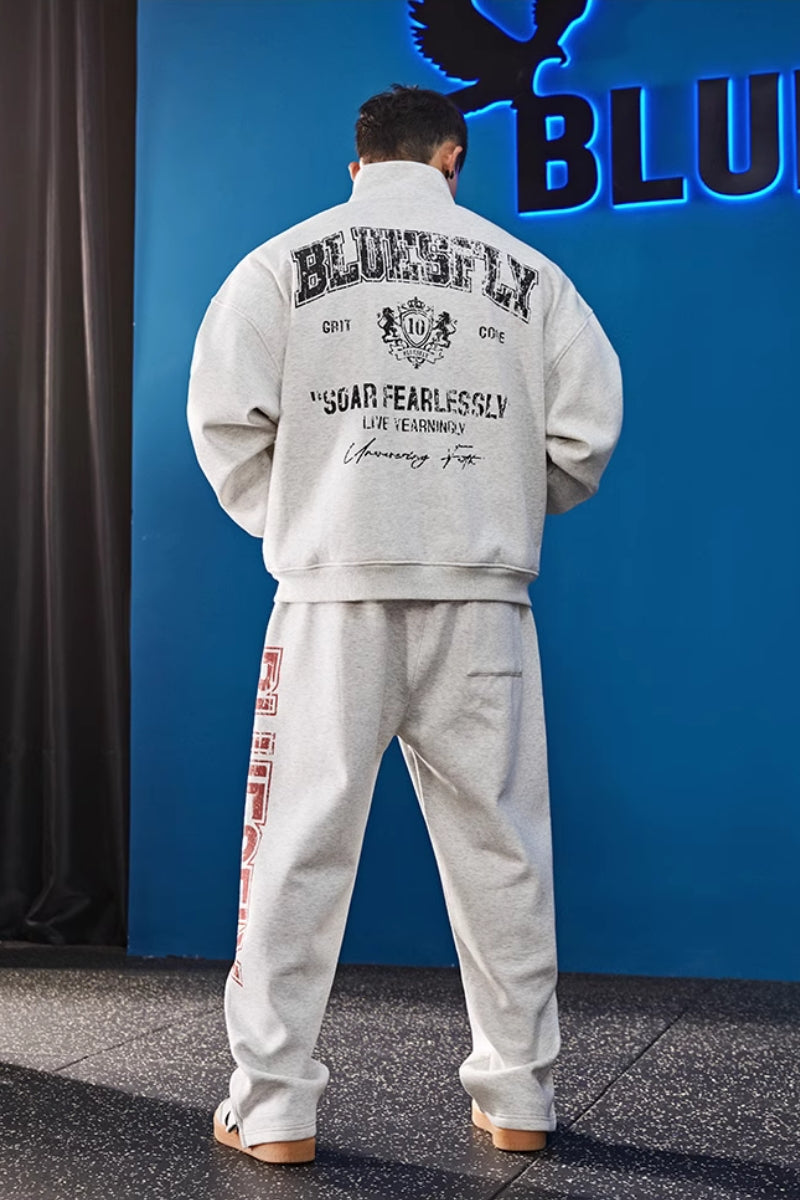 Shield Logo Heavy Warm Sweatpants  #BF127