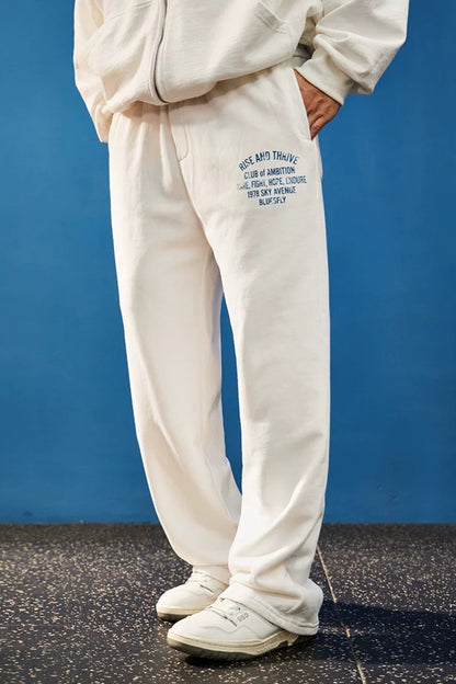 Wide Washed Graphic Sweatpants  #BF170