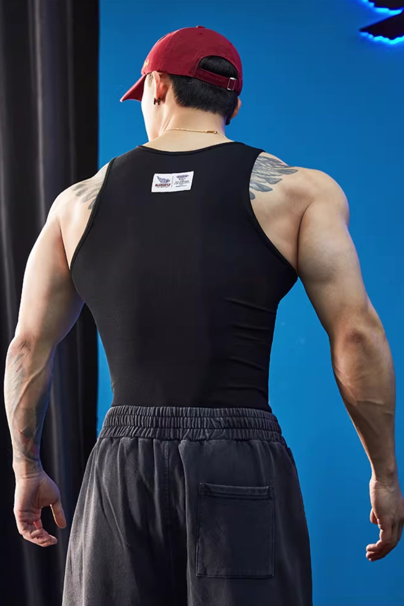 Stretch Cotton Core Tank  #BF142